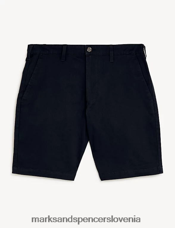 raztegljive kratke hlače chino mornarica Marks & Spencer oblačila moški 6T8F6X6121