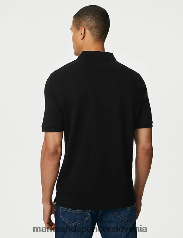 2 paketa polo majic iz čistega bombaža črnobela Marks & Spencer oblačila moški 6T8F6X6454