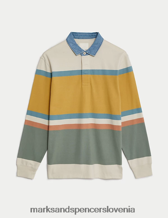 carnegie pure cotton rugby ecru mešanica Marks & Spencer oblačila moški 6T8F6X5125