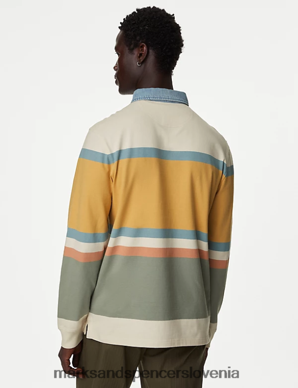 carnegie pure cotton rugby ecru mešanica Marks & Spencer oblačila moški 6T8F6X5125