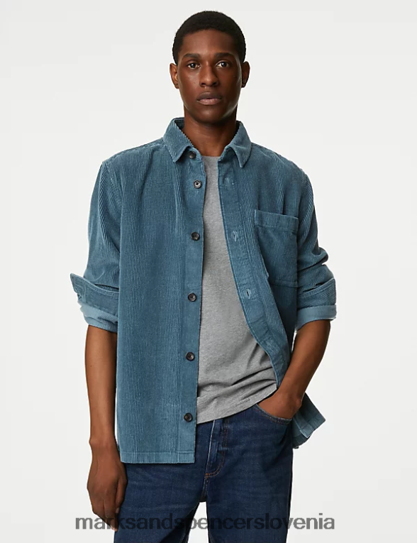 majica iz velveta lahke letalske sile Marks & Spencer oblačila moški 6T8F6X5540