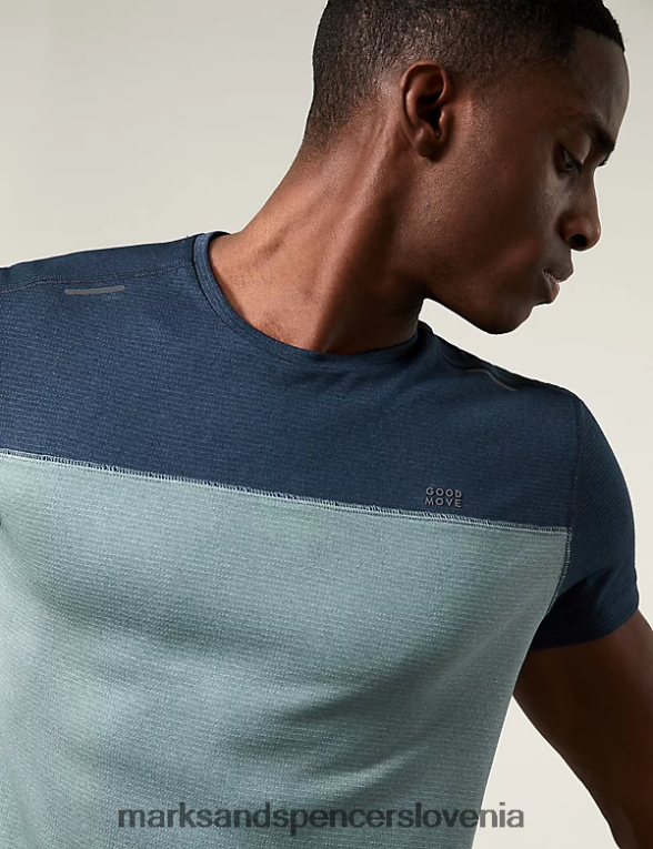 majica za trening color block siva mešanica Marks & Spencer oblačila moški 6T8F6X6774