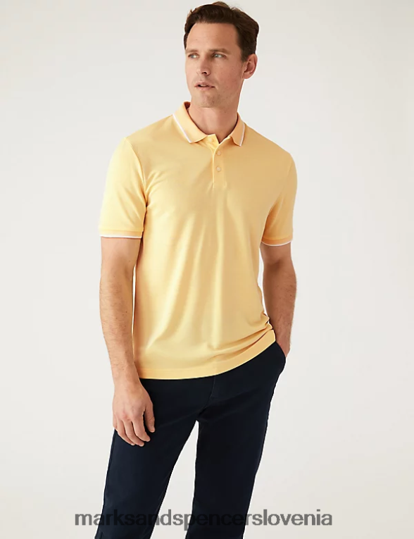 modalna polo majica z bogatim ovratnikom sonček Marks & Spencer oblačila moški 6T8F6X6394