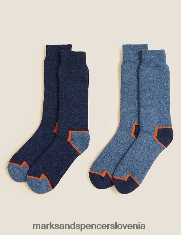 2pk težke delovne nogavice freshfeet mornarsko modra Marks & Spencer oblačila moški 6T8F6X7029