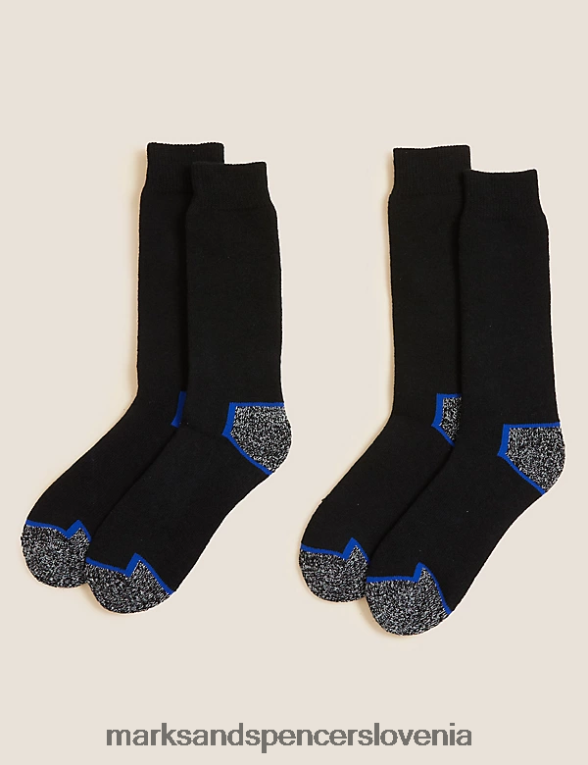 2pk težke delovne nogavice freshfeet črna/siva Marks & Spencer oblačila moški 6T8F6X7362