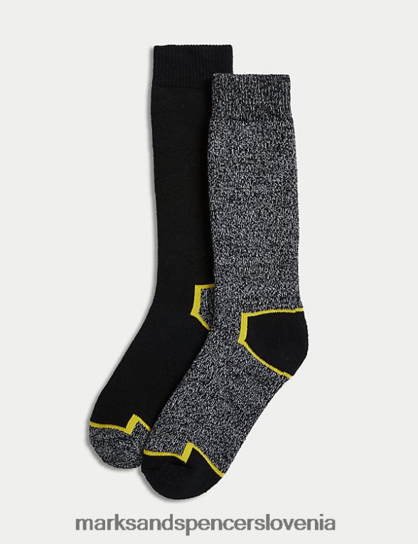 2pk težke delovne nogavice freshfeet siva mešanica Marks & Spencer oblačila moški 6T8F6X7363
