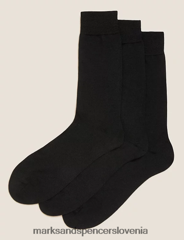 3kom nogavice iz merino volne Črna Marks & Spencer oblačila moški 6T8F6X6206