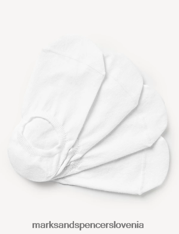 4pk kul in sveže nevidne športne podloge bela Marks & Spencer oblačila moški 6T8F6X6102