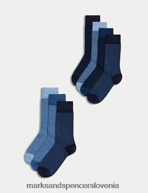 7pk kul in sveže nogavice denim mix Marks & Spencer oblačila moški 6T8F6X7406