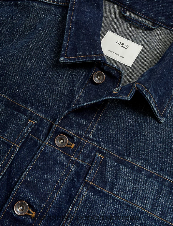Denim jakna indigo Marks & Spencer oblačila moški 6T8F6X5637