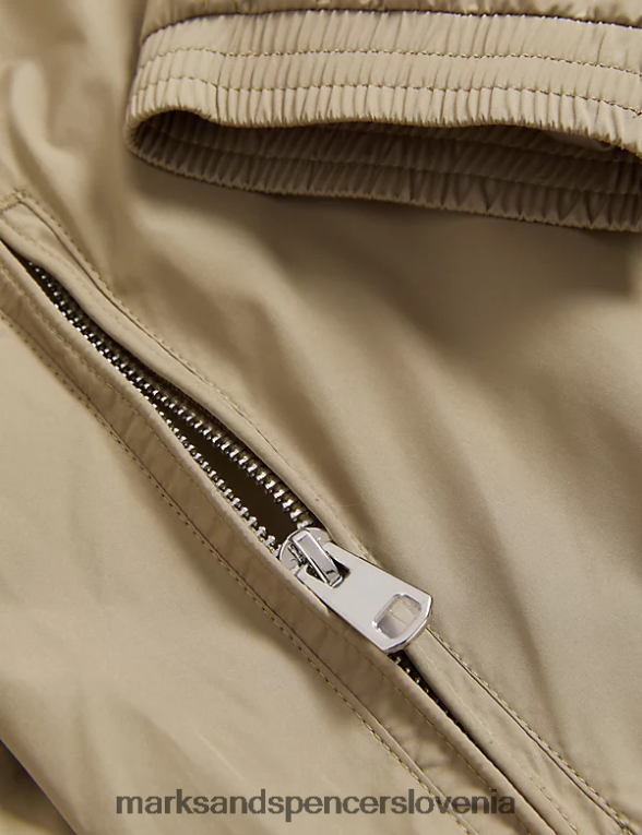 bomber jakna z nevihtnim oblačilom karamela Marks & Spencer oblačila moški 6T8F6X5780