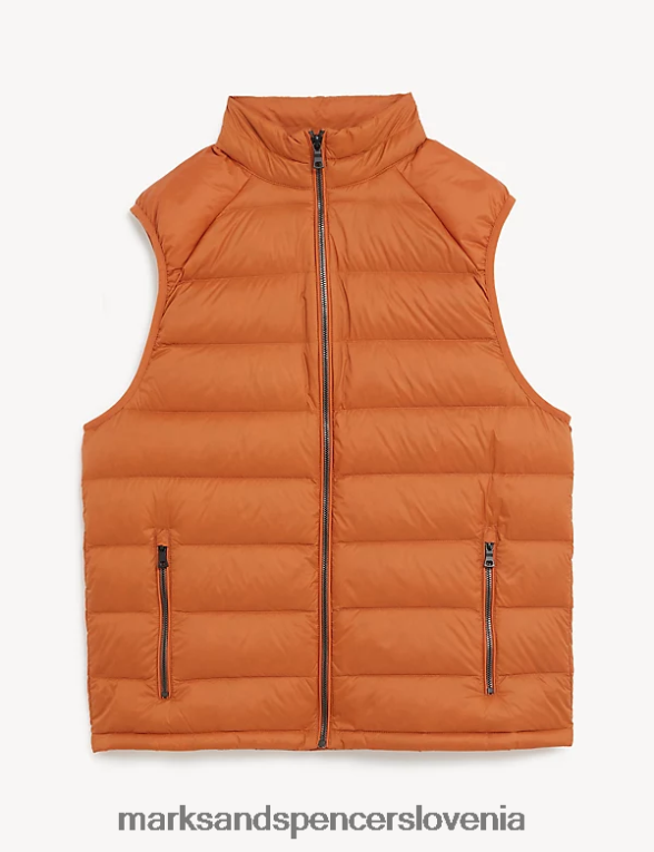 jopica iz perja in puha svetlo oranžna Marks & Spencer oblačila moški 6T8F6X6953