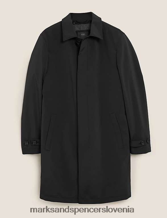 klasični podloženi mac Črna Marks & Spencer oblačila moški 6T8F6X7063