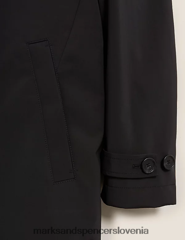 klasični podloženi mac Črna Marks & Spencer oblačila moški 6T8F6X7063