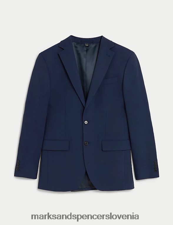 navaden suknjič mornarica Marks & Spencer oblačila moški 6T8F6X6756