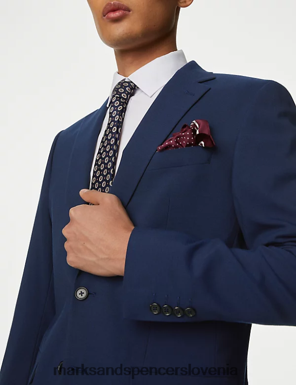 navaden suknjič mornarica Marks & Spencer oblačila moški 6T8F6X6756