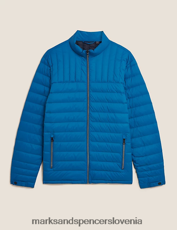 puhovka s perjem in puhom modra Marks & Spencer oblačila moški 6T8F6X7153