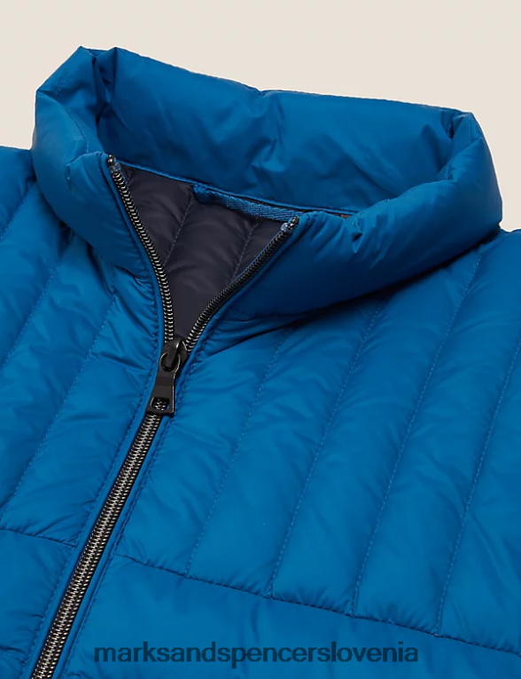 puhovka s perjem in puhom modra Marks & Spencer oblačila moški 6T8F6X7153