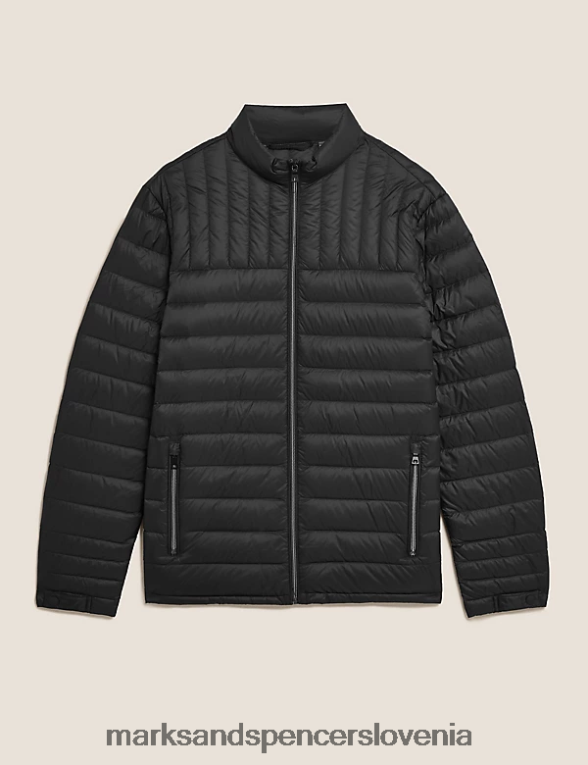 puhovka s perjem in puhom Črna Marks & Spencer oblačila moški 6T8F6X7475