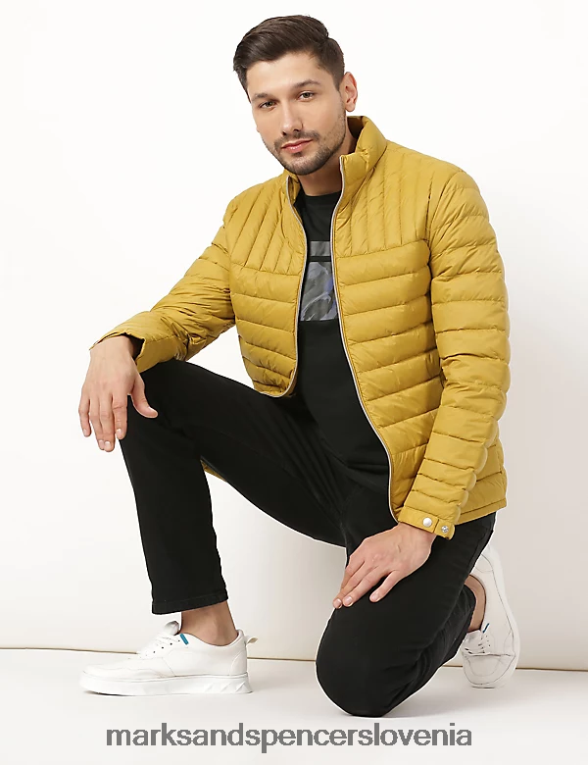 puhovka s perjem in puhom rumena Marks & Spencer oblačila moški 6T8F6X7473