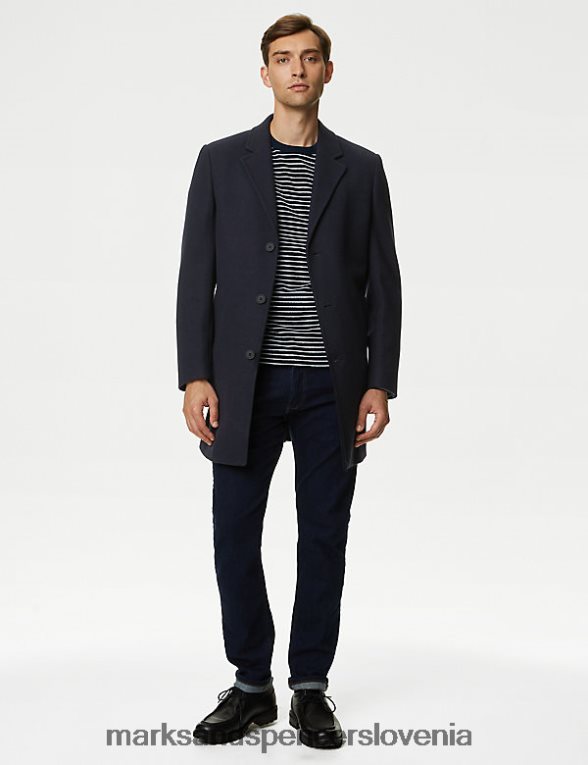 revere plašč mornarica Marks & Spencer oblačila moški 6T8F6X4883