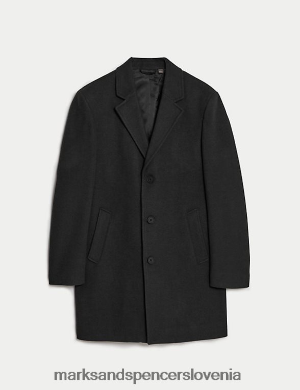 revere plašč Črna Marks & Spencer oblačila moški 6T8F6X5217