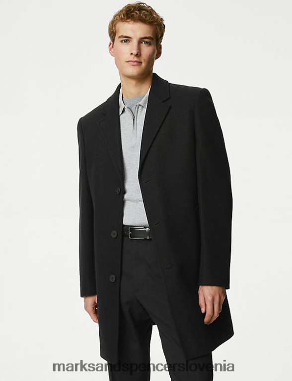 revere plašč Črna Marks & Spencer oblačila moški 6T8F6X5217