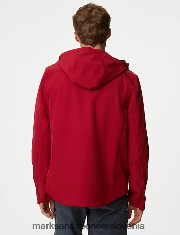 s flisom podložen anorak z nevihtnim oblačilom rdeča Marks & Spencer oblačila moški 6T8F6X5042