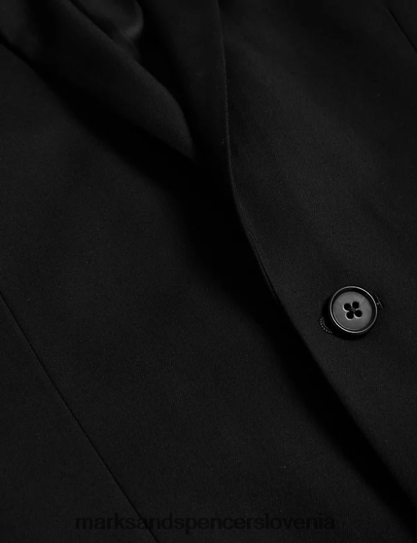 skinny fit raztegljiva jakna Črna Marks & Spencer oblačila moški 6T8F6X5029