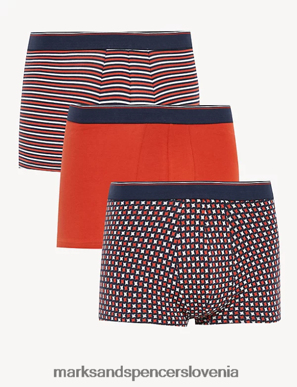 3pk bombažni kul in sveži hipsterji baker Marks & Spencer oblačila moški 6T8F6X5192