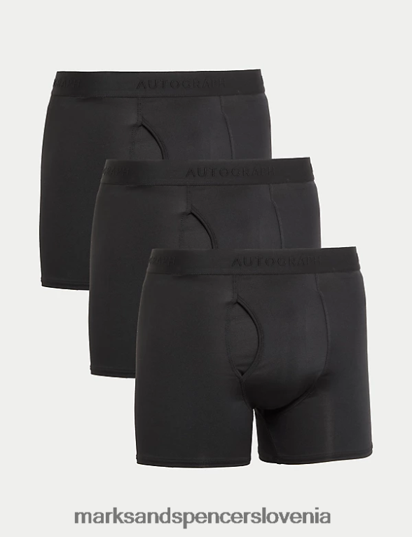 3pk debla iz mikroskina Črna Marks & Spencer oblačila moški 6T8F6X5726