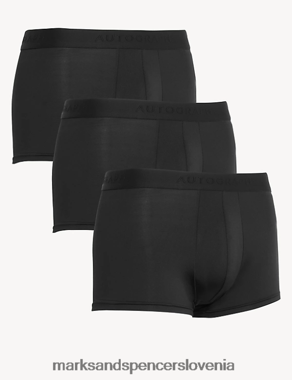 3pk microskin hipsterji Črna Marks & Spencer oblačila moški 6T8F6X5669