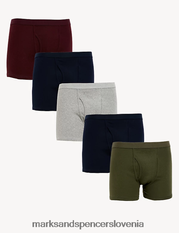 5pk debla iz čistega bombaža multi Marks & Spencer oblačila moški 6T8F6X5440