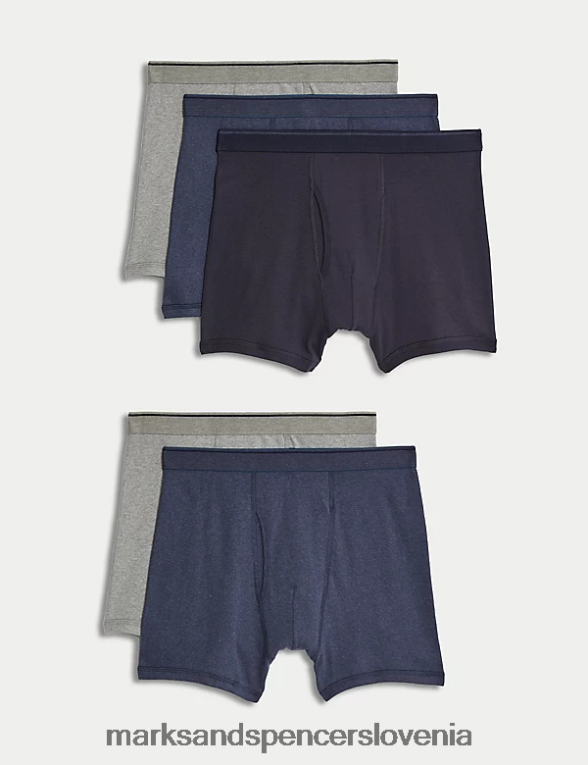 5pk čistega bombaža cool & fresh kovčki denim mix Marks & Spencer oblačila moški 6T8F6X4907