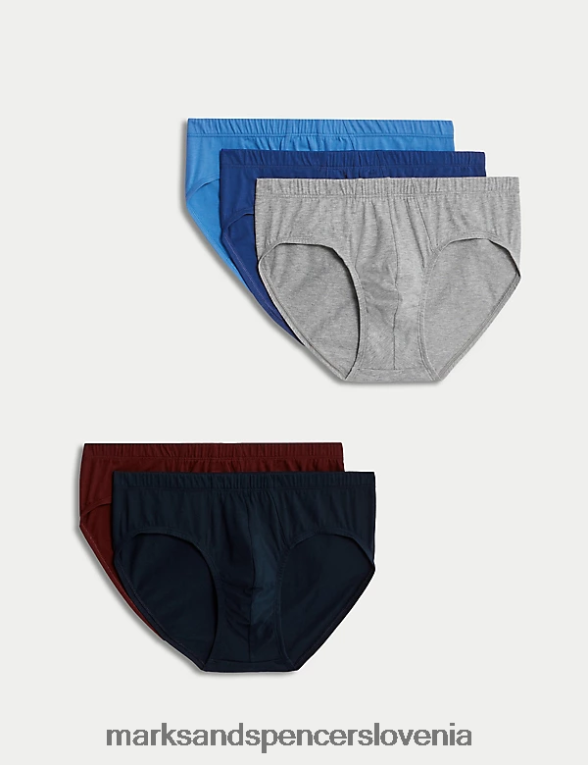 5pk čistega bombaža cool & fresh natikači multi Marks & Spencer oblačila moški 6T8F6X4793