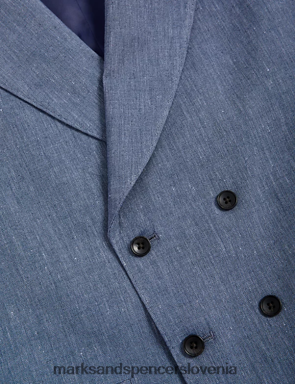 italijanski laneni čudežni telovnik chambray Marks & Spencer oblačila moški 6T8F6X5544