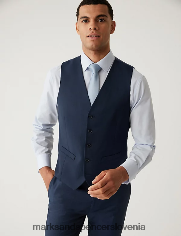 telovnik indigo Marks & Spencer oblačila moški 6T8F6X6542