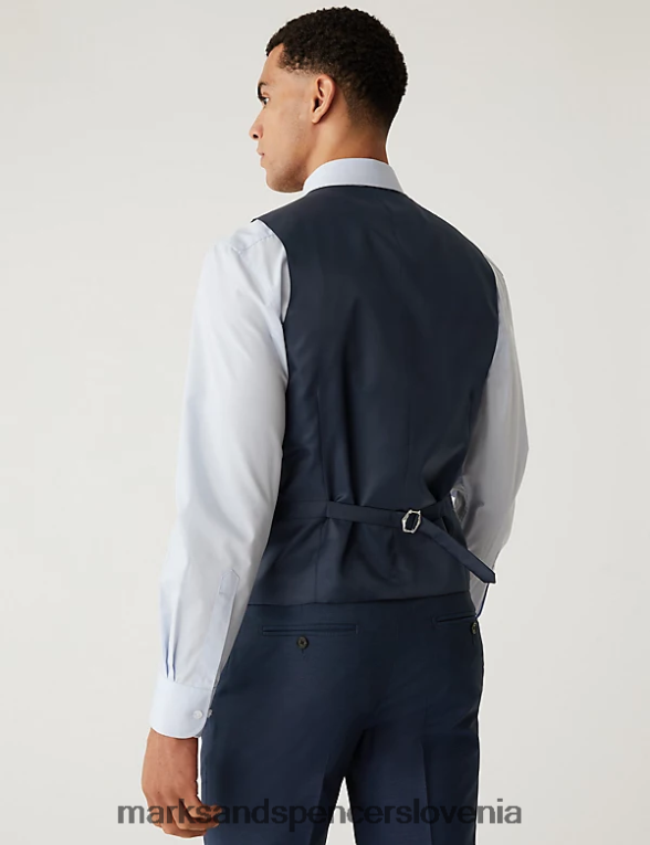 telovnik indigo Marks & Spencer oblačila moški 6T8F6X6542