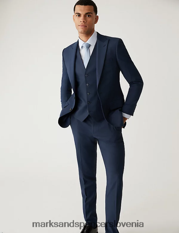 telovnik indigo Marks & Spencer oblačila moški 6T8F6X6542