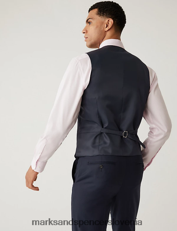 telovnik mornarica Marks & Spencer oblačila moški 6T8F6X6541