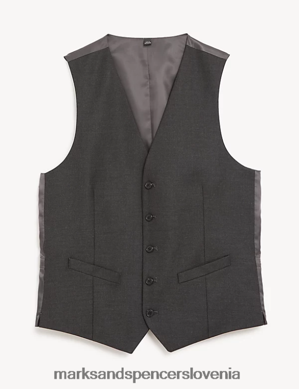 telovnik oglje Marks & Spencer oblačila moški 6T8F6X6540