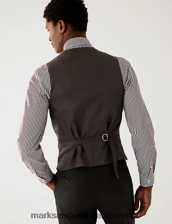 telovnik oglje Marks & Spencer oblačila moški 6T8F6X6540
