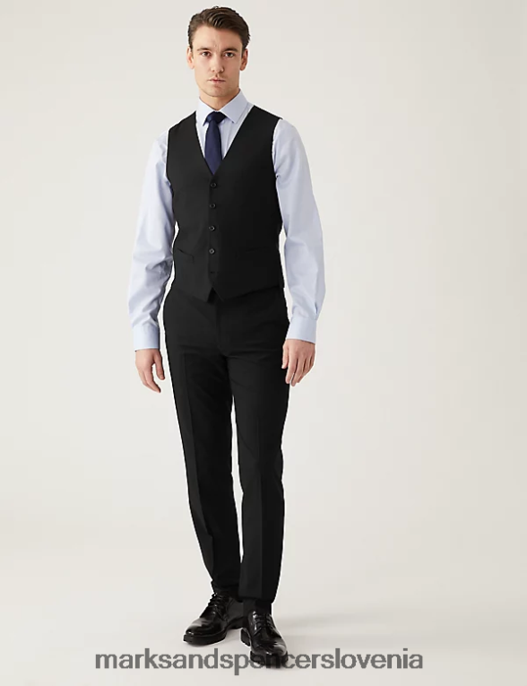 telovnik Črna Marks & Spencer oblačila moški 6T8F6X6178