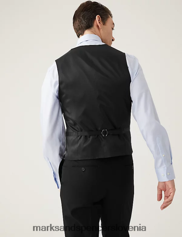 telovnik Črna Marks & Spencer oblačila moški 6T8F6X6178