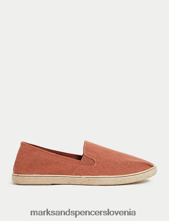 platnene natikače espadrile s svežimi nogami oranžna Marks & Spencer obutev moški 6T8F6X5811