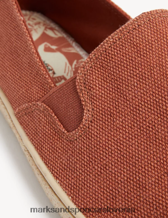 platnene natikače espadrile s svežimi nogami oranžna Marks & Spencer obutev moški 6T8F6X5811