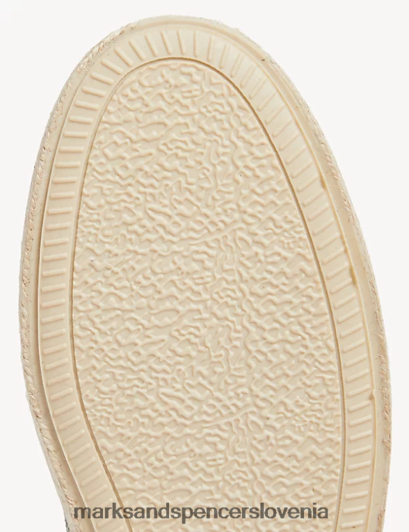 platnene natikače espadrile s svežimi nogami svetlo kaki Marks & Spencer obutev moški 6T8F6X5810