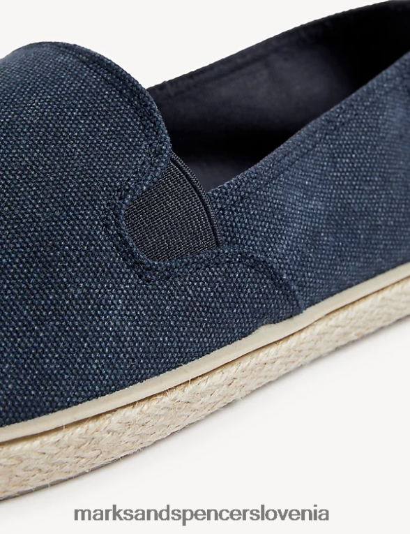 platnene natikače espadrile s svežimi nogami temen denim Marks & Spencer obutev moški 6T8F6X5426