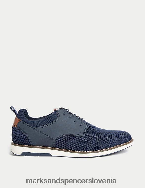 pleteni derbi čevlji mornarica Marks & Spencer obutev moški 6T8F6X6514