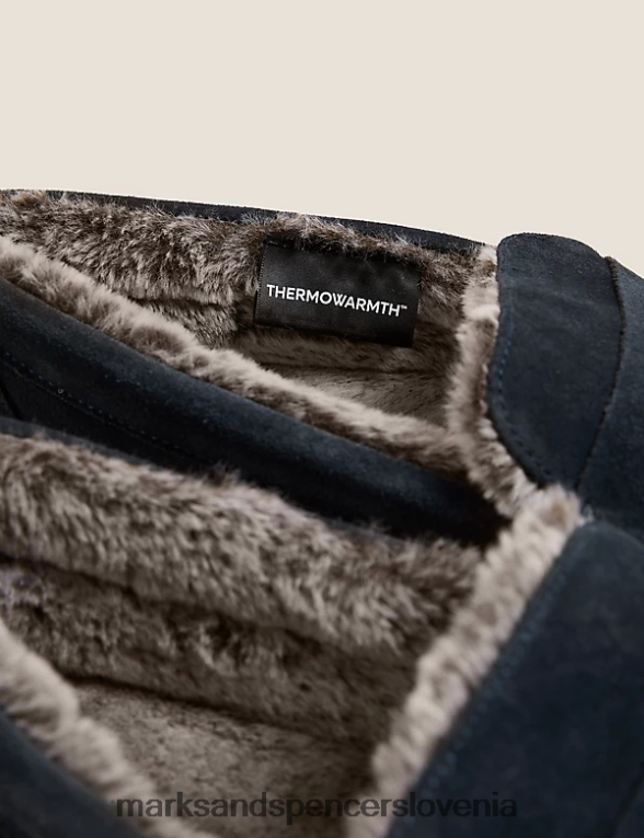 copati iz semiša s freshfeet mornarica Marks & Spencer obutev moški 6T8F6X7056